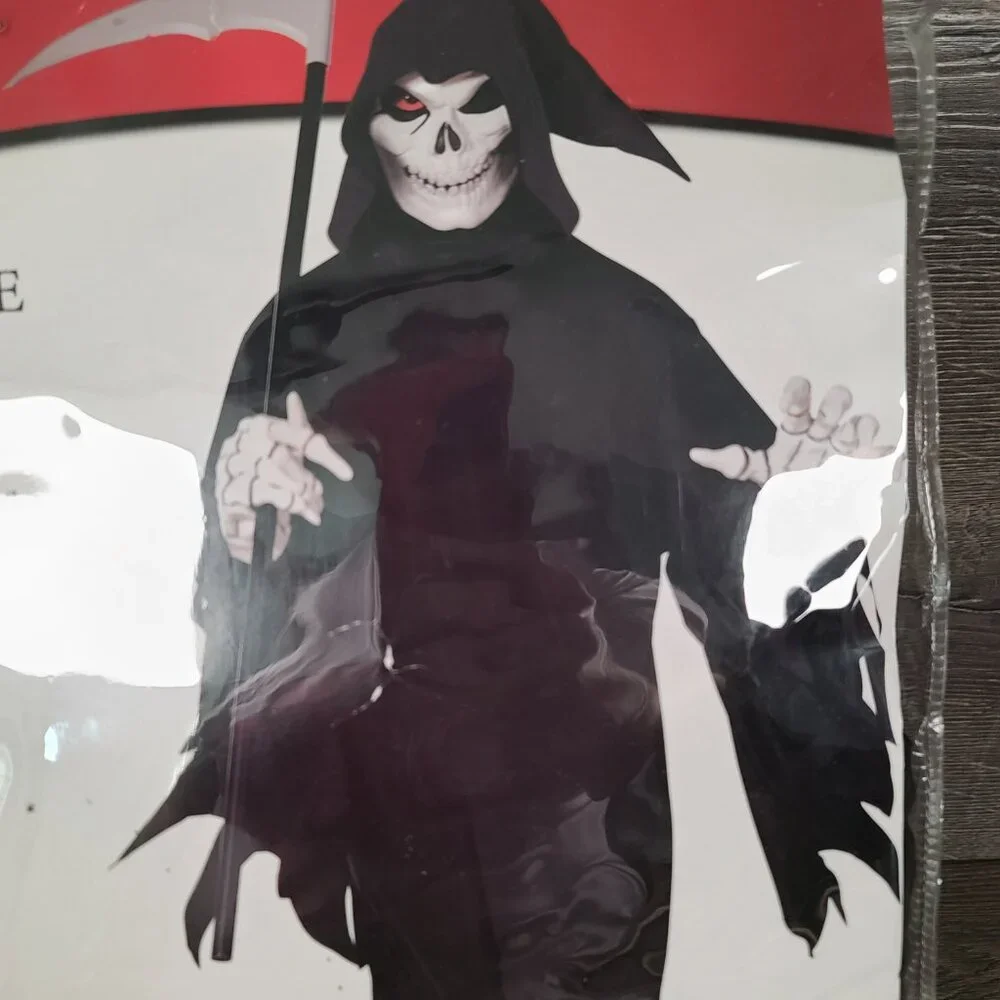 Spirit Halloween Jack The Reaper Adult Costume One Size Fits Most-Missing Gloves - Picture 3 of 8